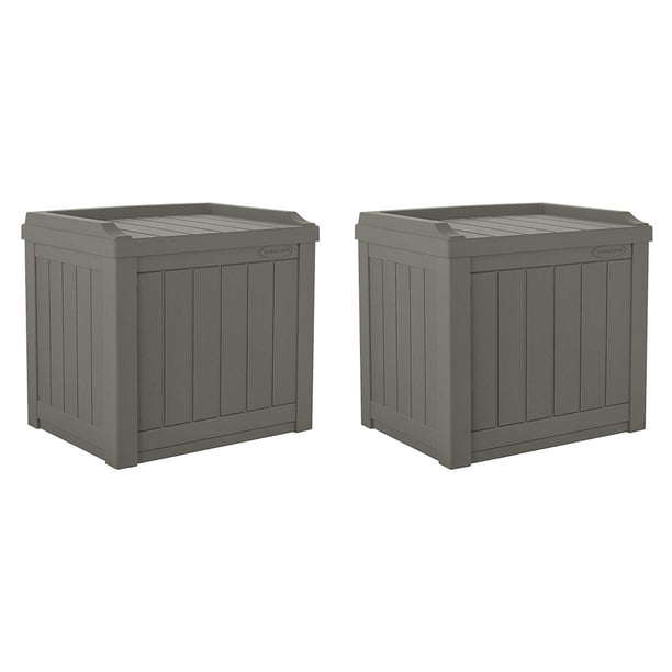 Suncast 22 Gallon Small Resin Patio Storage Deck Box and ...