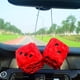thumbnail image 2 of Dado de peluche con estampado de pelo largo de 7,5 cm, colgante para coche, 2 of 5