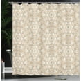 thumbnail image 4 of Ambesonne Mosaic Shower Curtain, Antique Roman Cultural, 69"Wx84"L, White Peach Tan, 4 of 5