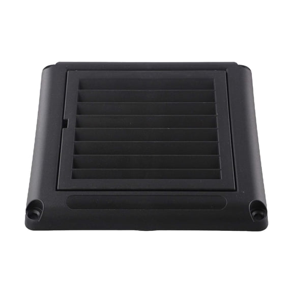 Black Plastic Vent With Mesh Square Indoor Exhaust Vent Fresh Air System Vent