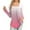 Pink-3, variant on qolati Women's Fall Long Sleeve T Shirts Dressy Trendy Printed Ruched Square Neck Shirts Casual Loose Flowy Holiday Pullover Tops