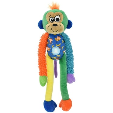 Vibrant Life Multicrew Monkey Plush Dog Toy, Six Squeakers, 18"