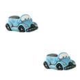 thumbnail image 4 of Langgg Cars Style Flower Pot Innovative For Small Succulent Cactus Plants Eco-friendly Succulent Cactus Pot blue car 2Set, 4 of 6