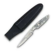 Rough Ryder Knives Rough Ryder Black Appaloosa Spade Shield Fixed Blade Knife with Sheath RR2490