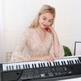 thumbnail image 6 of KKSQ 61 Keys Music Electronic Keyboard for Kid,Beginners Electric Piano Organ with Mic & Stand,6 Demo Songs,2 Lesson Modes, 6 of 15