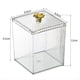 thumbnail image 4 of Dispensador de Soporte QTip para Bolas de Algodón, Hisopos de Algodón, Almohadillas Redondas de Algodón, Juego de Caja Transparente con Tapa para Almacenamiento en Recipientes, 4 of 5