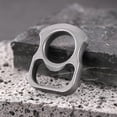 thumbnail image 4 of 10mm Metal EDC Keychain Multi-tool, Outdoor Duster, Bottle Opener, Ring Pendant, Compact Survival Gear for Men, 4 of 8