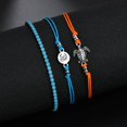 thumbnail image 3 of 1 pieza Bohend Boho pulsera cuentas de plata turquesa tortuga ajustable multicapa tobilleras pulseras cadenas de pie de playa accesorios de joyería para mujeres y niñas Sailing Electrónica, 3 of 5