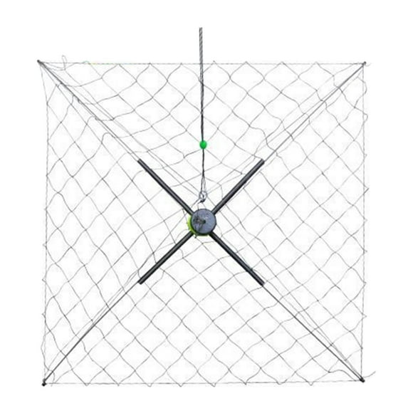 S SERENABLE Crab Net Automatic Unfold Folding Fishing Cage for Crawfish Lobster Crayfish Unfold 50cm