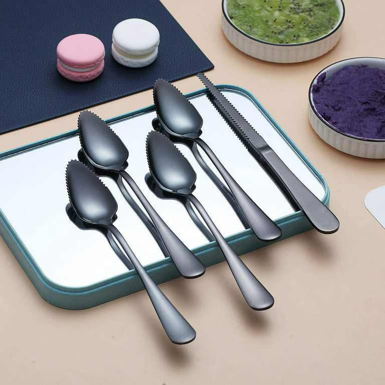 Grapefruit Spoons And Knives Set stainless Steel Grapefruit - Temu