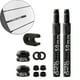 thumbnail image 5 of Válvulas de extensión de válvula Presta de neumático de rueda de metal 2pcs 50mm negro Sunnimix vástago de válvula sin cámara, 5 of 8