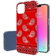 thumbnail image 1 of TalkingCase Slim Phone Case Compatible for Apple iPhone 14 Pro Max, Classic Red Bandana Print, Lightweight, Flexible, Soft, Printed in USA, 1 of 7