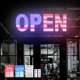 thumbnail image 1 of Letrero LED abierto Thirdpolite, 76 x 25 cm, regulable en 3 modos, bandera de EE. UU., 1 of 6