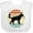 AA-White, variant on Inktastic German Shepherd Silhouette Vintage Retro Boys or Girls Baby Bib