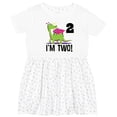 thumbnail image 3 of Inktastic 2nd Birthday Girl Dragon Girls Toddler Dress, 3 of 5