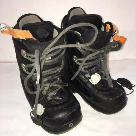 Burton Ion Grom Snowboard Boots Youth Kids Boys Size 6-EU 38-SHIPS N 24