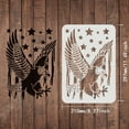 thumbnail image 4 of Eagle Stencil 11.7x8.3 inch A4 Eagle Flag Stencil for Painting Reusable Eagle Pattern Drawing Stencil Eagle DIY Craft Stencil for Painting on Wood Tile Paper Fabric Floor Wall, 4 of 9