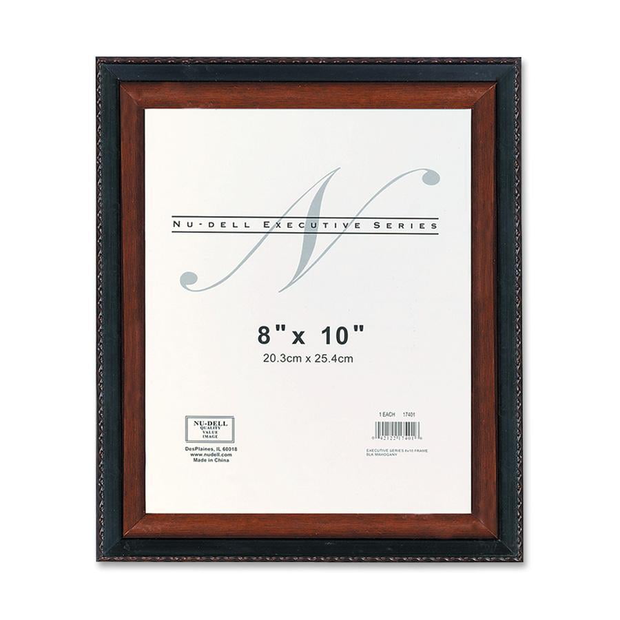 NuDell NUD17401, Executive Frame, 1 Each, Black,Mahogany