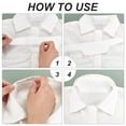 thumbnail image 2 of 30 Pcs White Neck Collar Sweat Pads Hat Sweat Liner Pad Collar Protector for Hat Sweatband Absorbent Collar Liners Pads for Collar Shirt, 2 of 8