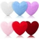 thumbnail image 1 of Almohadas Liliful de piel sintética de conejo en forma de corazón, 6 unidades, 30 x 28 x 7 cm, 1 of 7