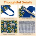 thumbnail image 4 of French Bulldog Sunflowers Floral Insulated Lunch Bag for Women & Adults,Large Portable Soft Cooler Lunch Bag,Thermal Food Storage Tote with Pearl Cotton,8.66L,8.75x5.75x9.5 Inch, 4 of 6