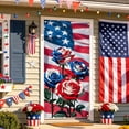 thumbnail image 4 of erdimoy 4th of July Patriotic Door Cover Banner, 35×70 Inch Firework & American Flag Backdrop for Independence Day Decor, 4 of 6