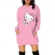 thumbnail image 2 of Sudadera con capucha de gran tamaño con estampado de otoño 2023, sudaderas con capucha casuales para mujer, sudadera HELLO KITTY, sudadera holgada informal de marca urbana, 2 of 5