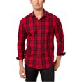thumbnail image 1 of I.N.C Chemise Boutonnée Perlée pour Hommes, Rouge, Petit, 1 of 1