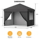 thumbnail image 4 of Carpa Plegable 3x3m – Impermeable – 4 Paredes Laterales – Protección UV – Fácil de Armar – Picnic, Playa, Camping y Eventos – Negro, 4 of 7
