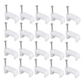 thumbnail image 1 of 100 clips de plástico para cables de 16 mm, sujetadores de cables, fijadores de cables telefónicos, organizadores, abrazaderas de pared., 1 of 5