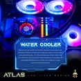 thumbnail image 4 of Periphio Atlas AMD Gaming PC, Liquid Cooled Ryzen 7 5700G (4.6GHz Turbo), Radeon RX Vega 8 Graphics (Gaming Optimized), 16GB RAM, 4TB SSD, Windows 11 Desktop Computer, WiFi + Bluetooth, 1080p Gaming, 4 of 7