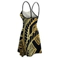 thumbnail image 4 of Women's Halter Dress Polynesian Vintage Beach Dress Puffy Train 2024 New Tribal Design Dress, 4 of 5