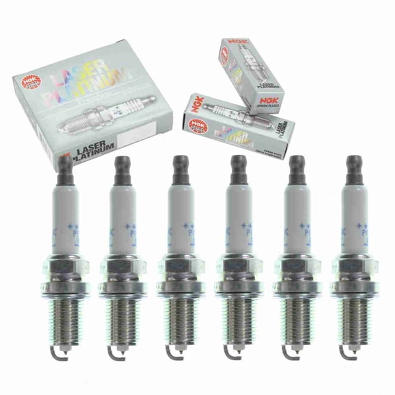 6 pc NGK Laser Platinum Spark Plugs compatible with Audi A6 Quattro 3.0L V6 2009-2018
