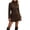 Coffee, variant on Women’s Long One Breasted Overcoat Vintage A-line Flare Winter Coat Warm Dressy Outerwear
