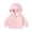 Pink, variant on Ruyang Toddler Zip up Hooded Coats Fall Windproof Plain Long Sleeve Jackets Baby Boys Lightweight Hooded Tops with Pockets