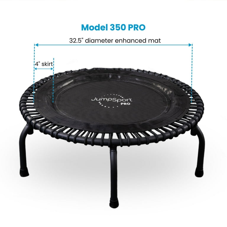 JumpSport 350 PRO Indoor Lightweight 39 Round Fitness Trampoline