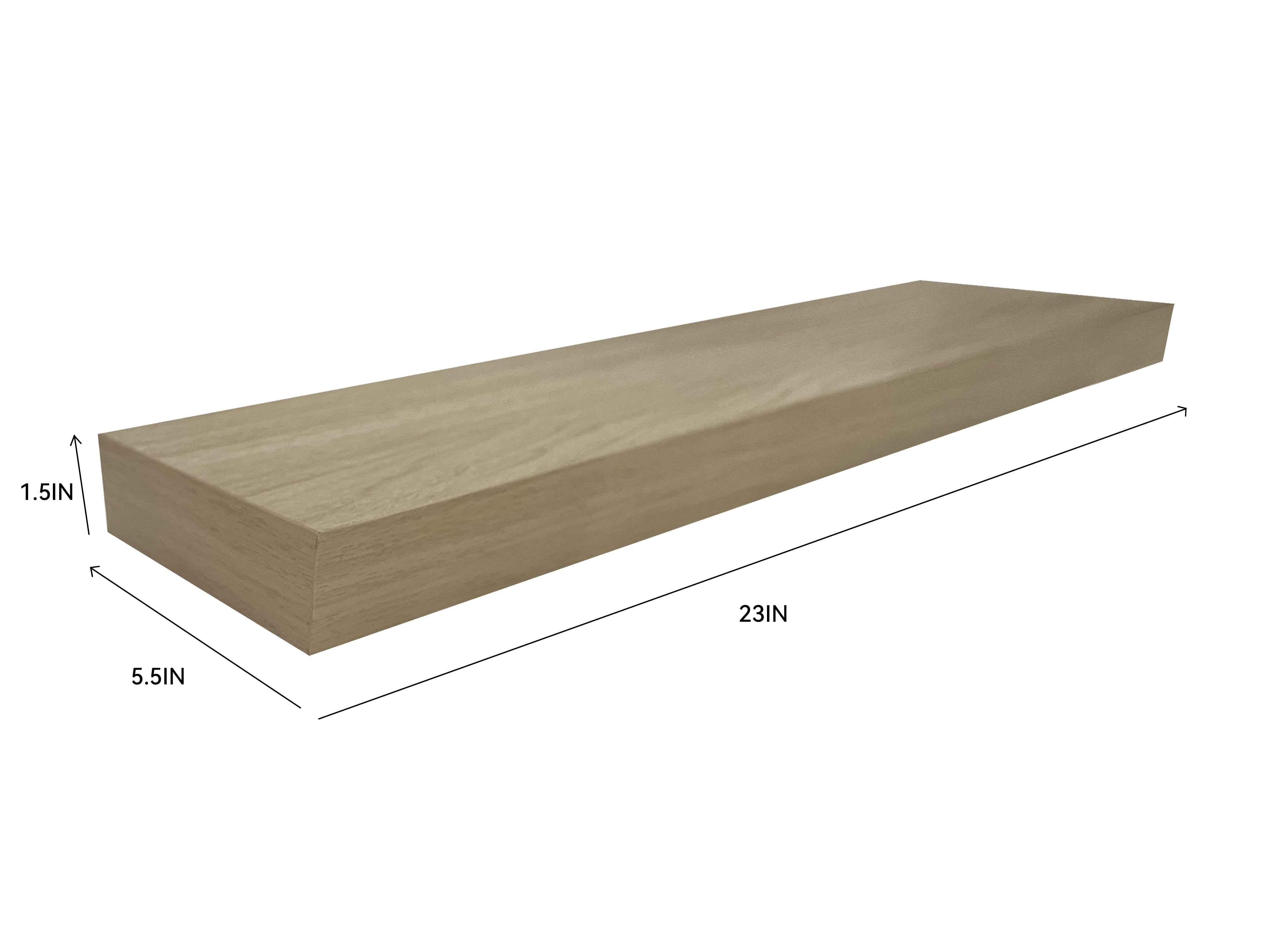 Mainstays Natural 23" Wood Floating Shelf