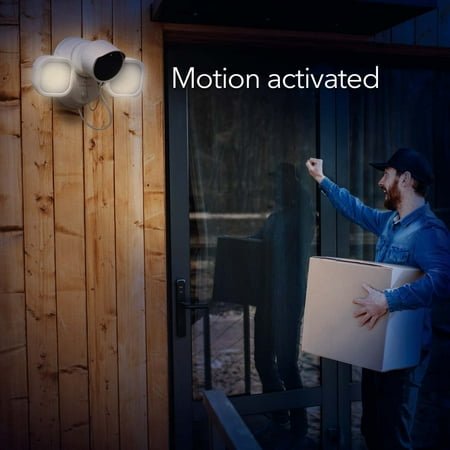 Wasserstein - 3-in-1 Floodlight Charger Mount for Google Nest Cam (battery) - White