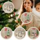 thumbnail image 1 of Ganfancp Decoraciones Navideñas Árbol de Navidad Luces Colgantes Circulares de Madera Reno Papá Noel Decoraciones para Fiestas Artículos En Liquidación 1*Decoración Luminosa Del Árbol de Navidad, 1 of 7