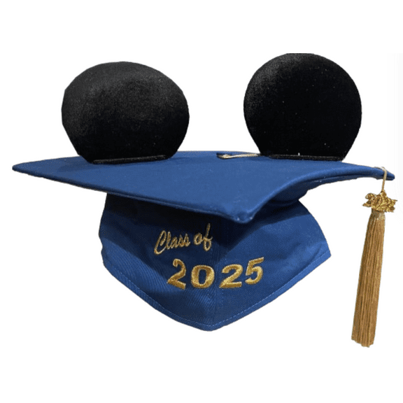 Disney Mickey Ear Hat - Graduation Class of 2025 Mortarboard