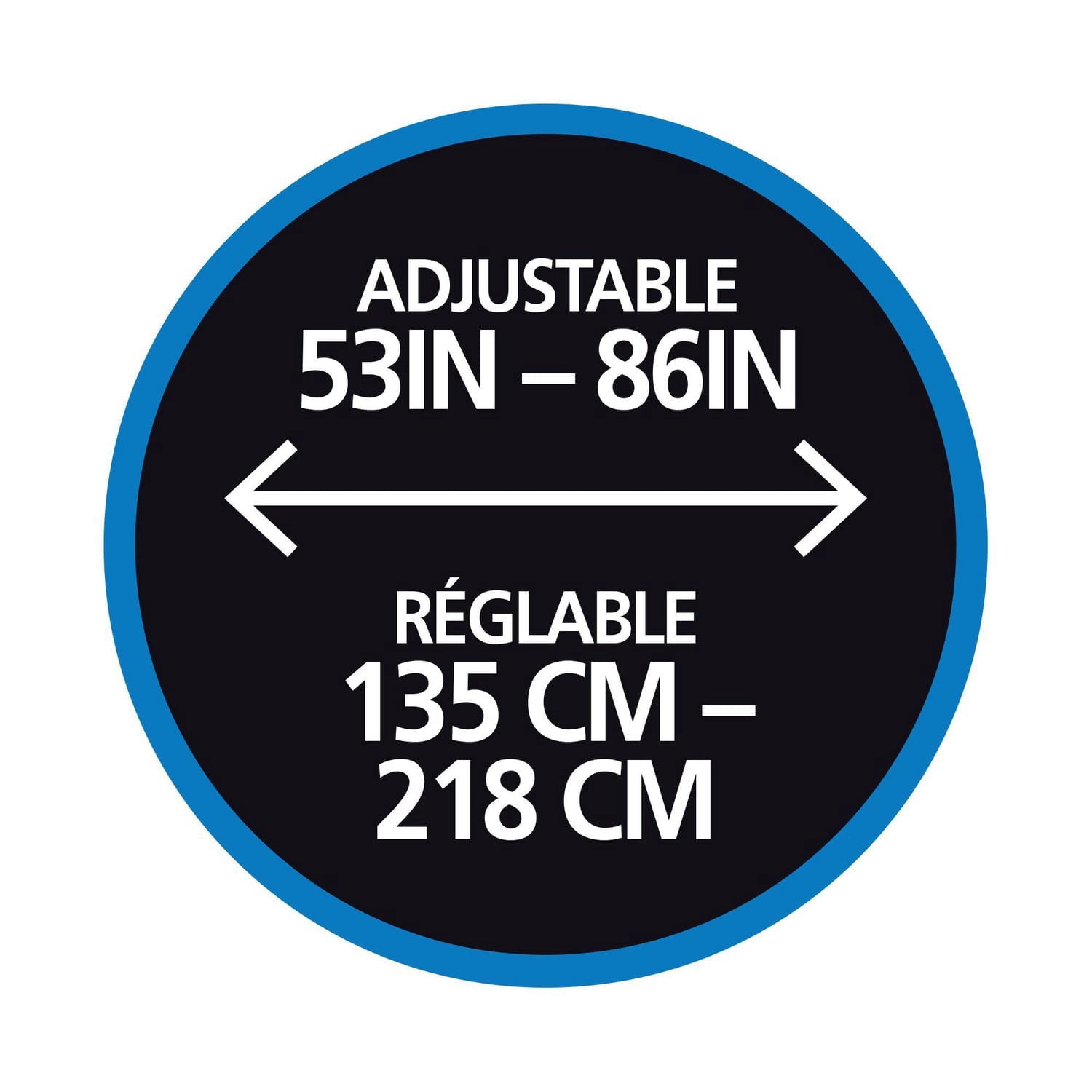 Mainstays Adjustable Tension Shower Curtain Rod with Decorative Finials