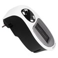 thumbnail image 2 of Calentador eléctrico portátil de pared de 500 W en blanco y negro, minicalentador eléctrico para el hogar, 2 of 15