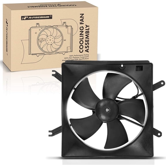 A-Premium Engine Radiator Cooling Fan Assembly Compatible with Acura Integra 1994 1995 1996 1997 1998 1999 2000 2001 1.8L, with Shroud, Left Driver Side