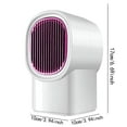 thumbnail image 3 of HIBIBUD 2026 New Air Heater 800W Household Warmer Desktop Space Electric Heater Super Wind Speeds Multiple Overheat Portable Electric Small Low Noise Hot Heater for Home Office Bedroom Bathroom, 3 of 5