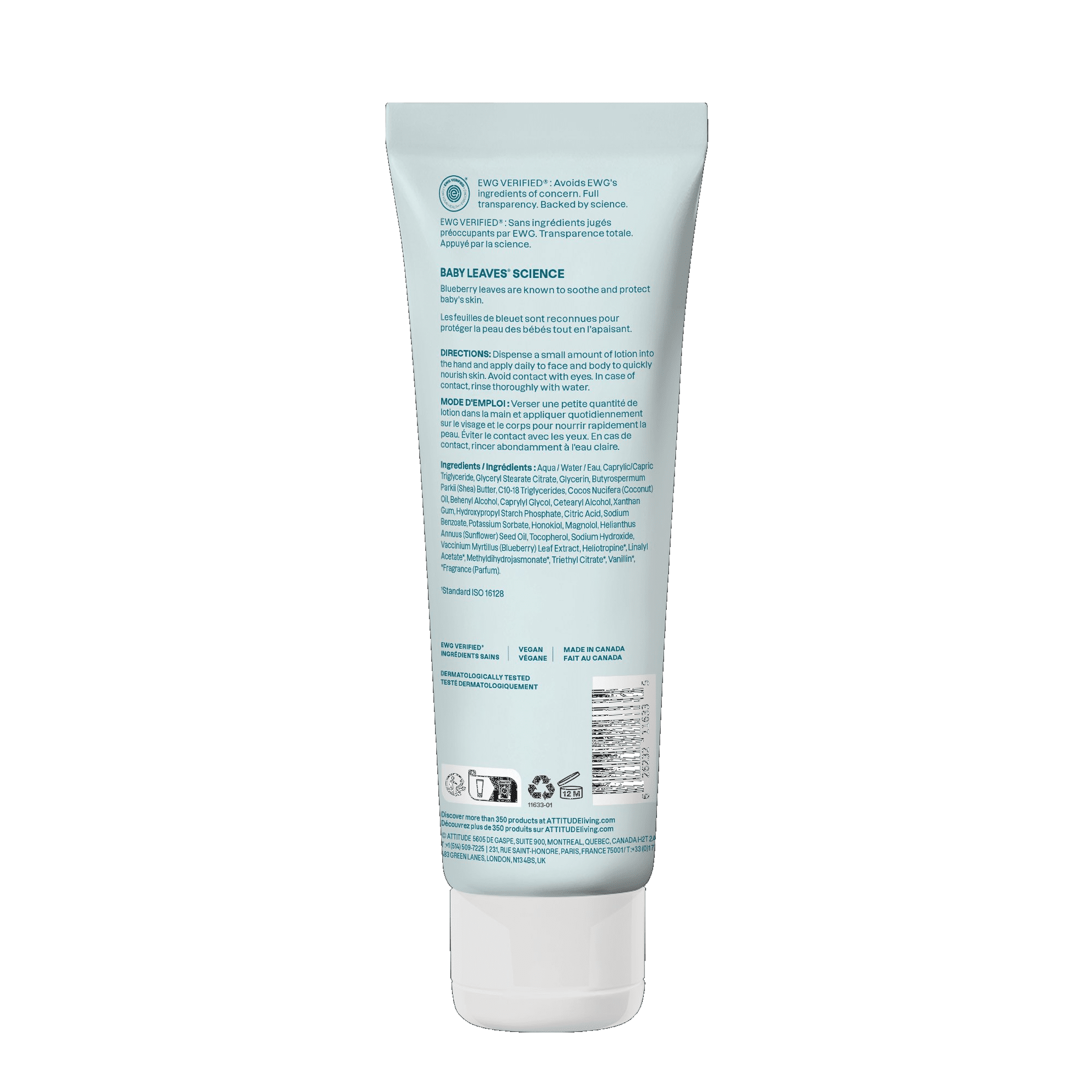Attitude Baby Leaves Face & Body Lotion - Good Night