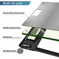 thumbnail image 5 of Stainless Steel Digital Body Weight Bathroom Scale Step-On Technology Large Blue LCD Backlight Display, 400 Pounds , Grey, 12x12 Inch (Pack of 1), 5 of 6