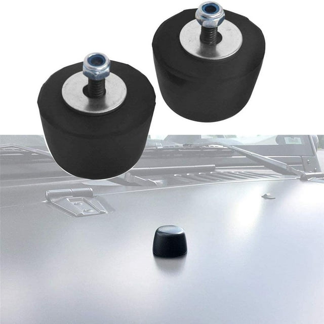 NIXFACE Hood Bumper Stops Fit for Jeep Wrangler 19872016 Cushion