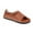 Orange, variant on Women’s Sandals Comfortable Arch Support Dressy Flat Sandals Elastic Open Toe Walking Shoes for Summer Brown 5.5