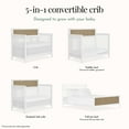 thumbnail image 7 of Evolur Byron Convertible Crib, White with Chestnut, 7 of 7