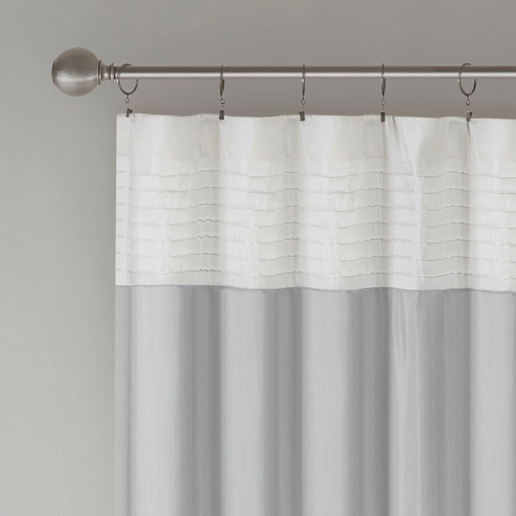 MAYEERTY 1 Pc Polyoni Pintuck Curtain Panel
